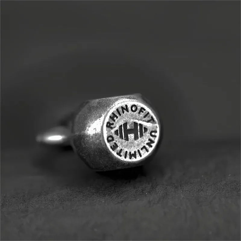Vintage Kettlebell  Sterling Silver Pendant