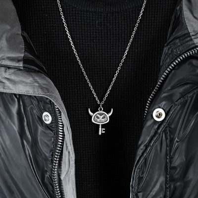 Vintage Little Devil   Sterling Silver Pendant