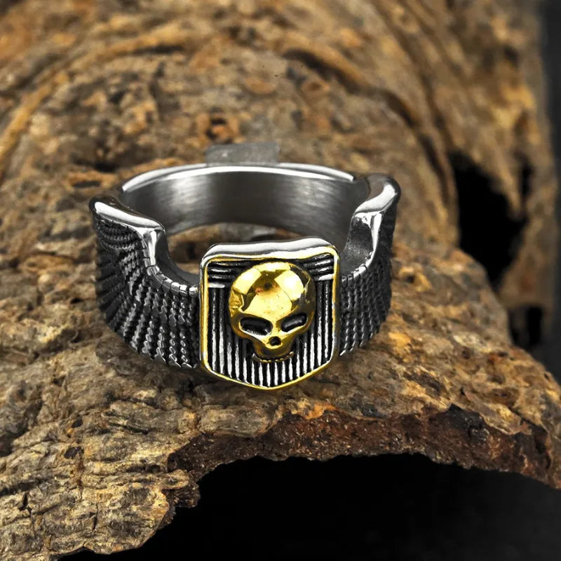 Vintage Punk Skull Ring