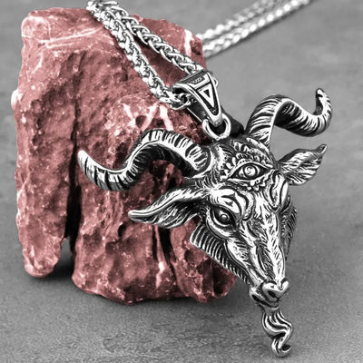 Vintage Ram Demon Eye Pendant