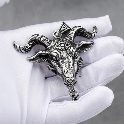 Vintage Ram Demon Eye Pendant