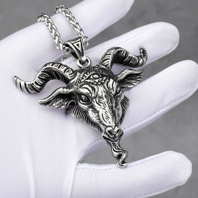 Vintage Ram Demon Eye Pendant
