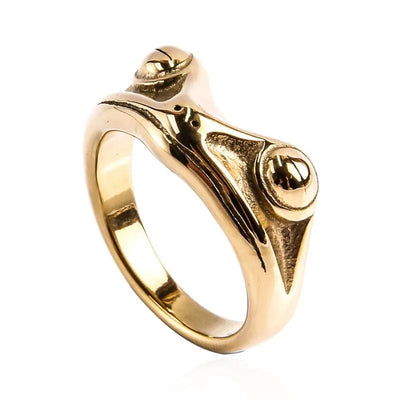 Vintage Simple  Sterling Silver Frog Ring