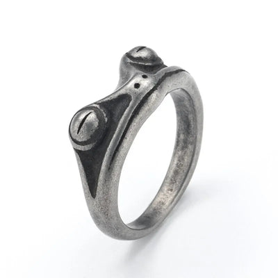 Vintage Simple  Sterling Silver Frog Ring
