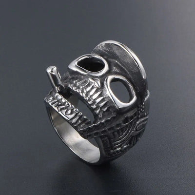 Vintage Skull  Sterling Silver Ring