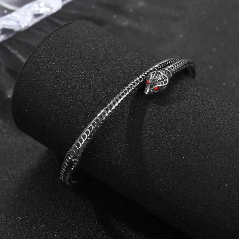 Vintage Snake Sterling Silver Bracelet