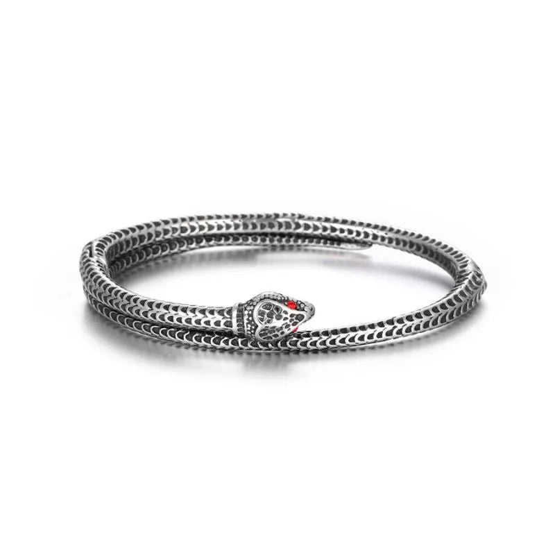 Vintage Snake Sterling Silver Bracelet