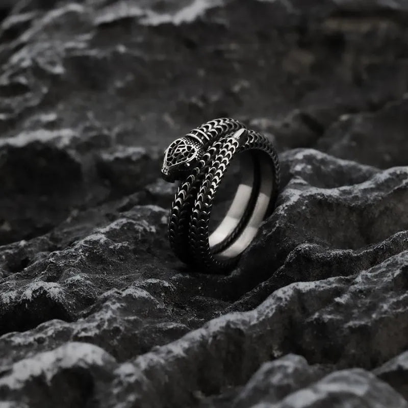 Vintage Snake  Sterling Silver Ring