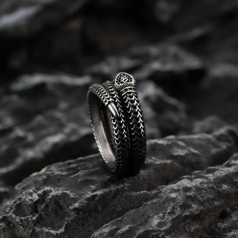 Vintage Snake  Sterling Silver Ring
