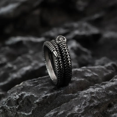 Vintage Snake  Sterling Silver Ring