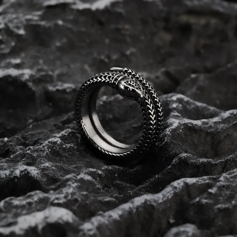 Vintage Snake  Sterling Silver Ring
