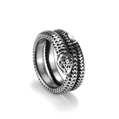 Vintage Snake  Sterling Silver Ring