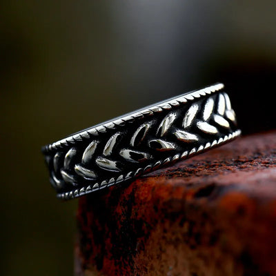 Vintage Twist Style  Sterling Silver Men Ring
