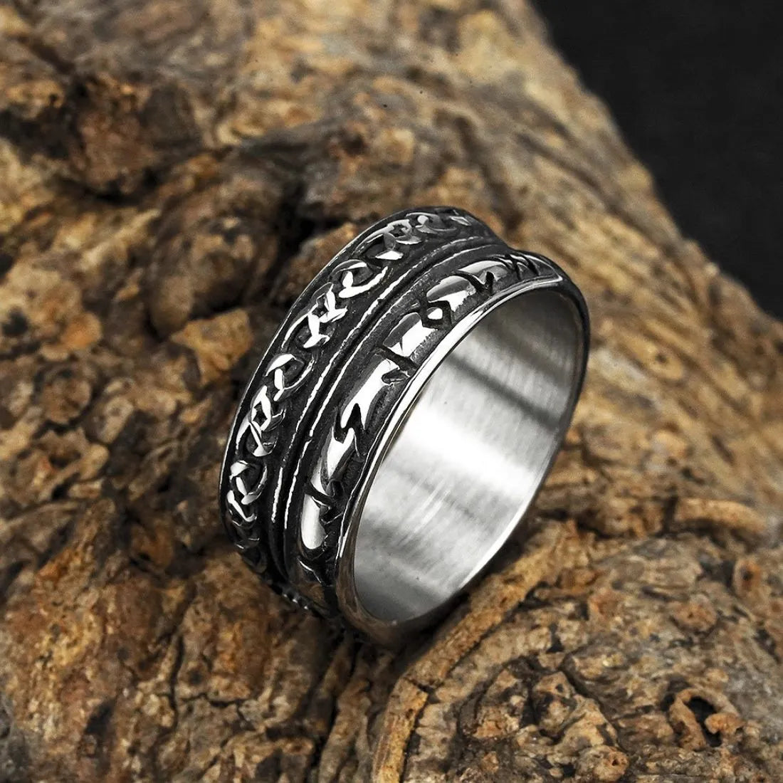 Vintage Viking Rune Ring