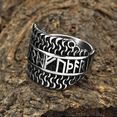 Vintage Viking Rune Ring
