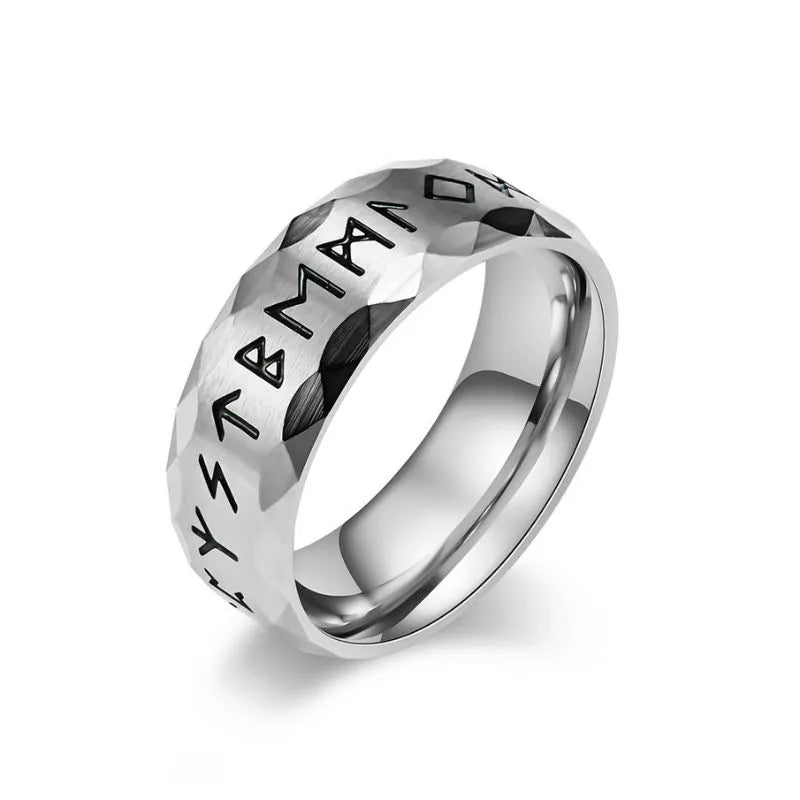Vintage  Viking Rune  Sterling Silver Ring