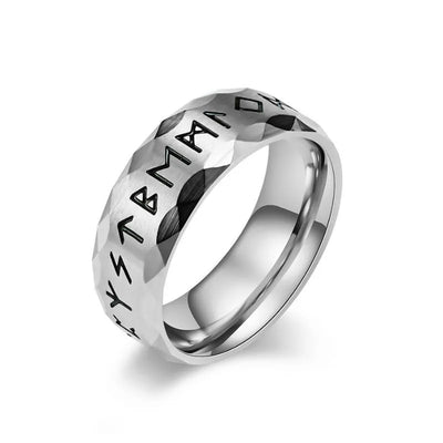 Vintage  Viking Rune  Sterling Silver Ring