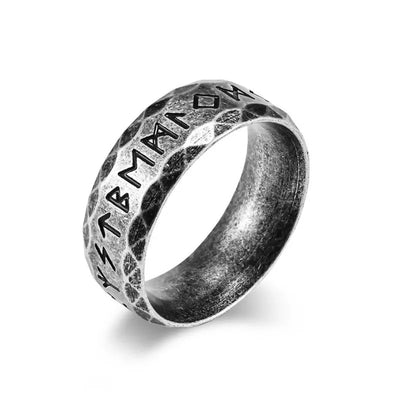 Vintage  Viking Rune  Sterling Silver Ring