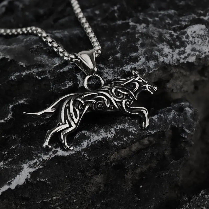 Vintage Viking Wolf  Fennrir Pendat