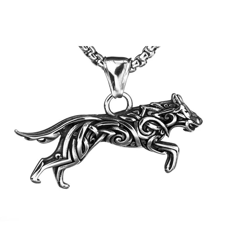 Vintage Viking Wolf  Fennrir Pendat