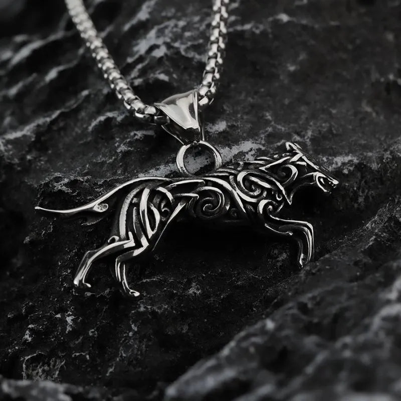 Vintage Viking Wolf  Fennrir Pendat