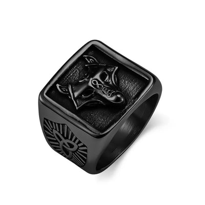 Vintage Viking Wolf Knot Ring
