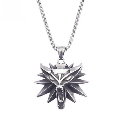 Witcher 3 Wolf Head Pendant