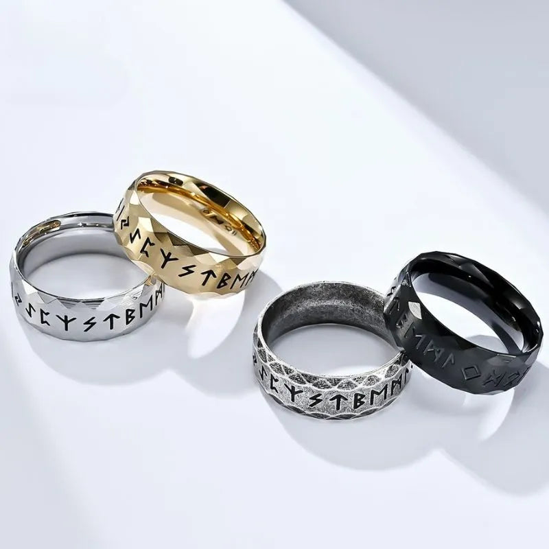 Vintage  Viking Rune  Sterling Silver Ring