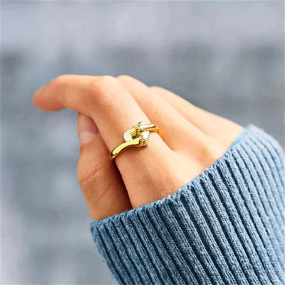🔥 50% OFF FOR 2nd Item 🎁Feel My Love Hug Heart Ring