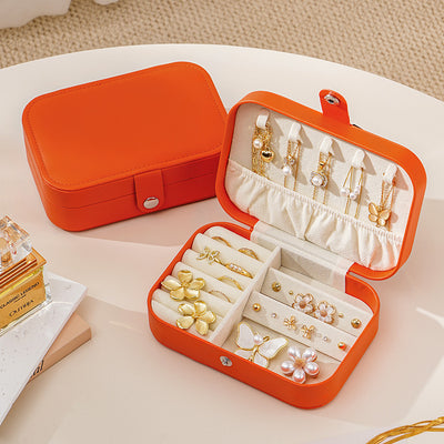 Travel Portable Zipper Jewelry Box