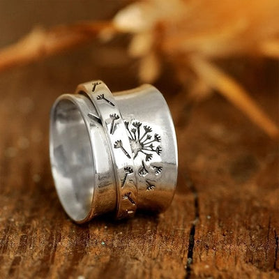 🔥🔥Last Day 49% OFF🎁Dandelion Flower Spinner Alloy Ring