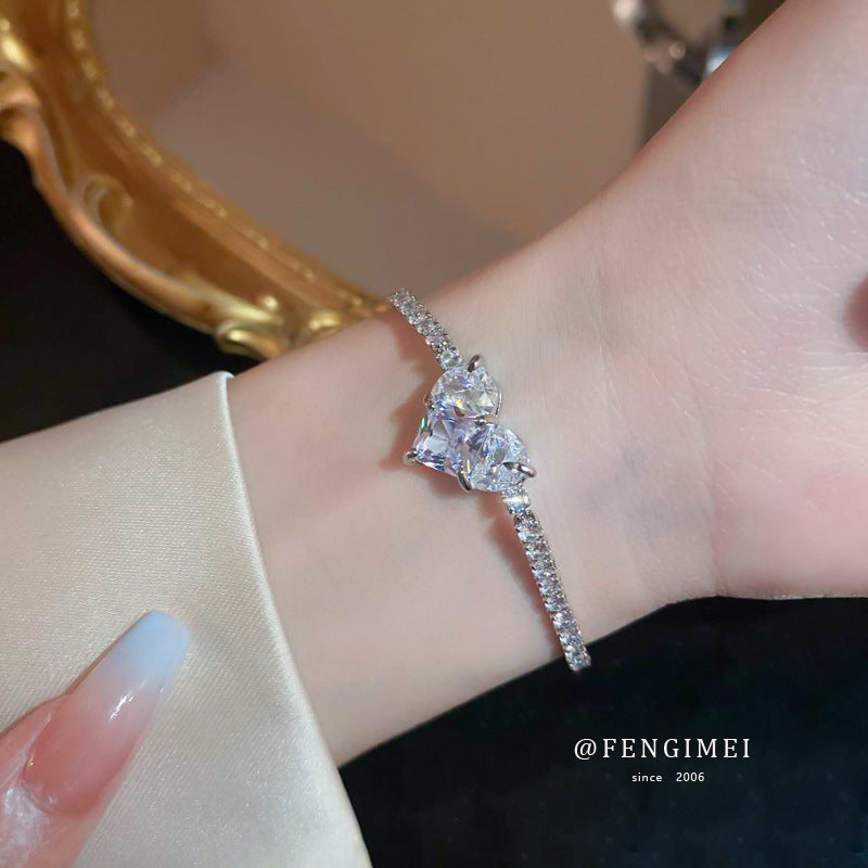 Zircon Heart Bracelet