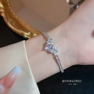 Zircon Heart Bracelet