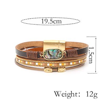 Forest Series  Multi-layer Leather Bracelets
