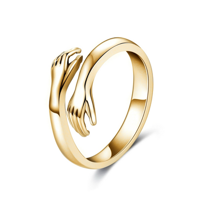To Granddaughter -925 Sterling Silver Hug Ring (Adjustable - One Size Fits All)