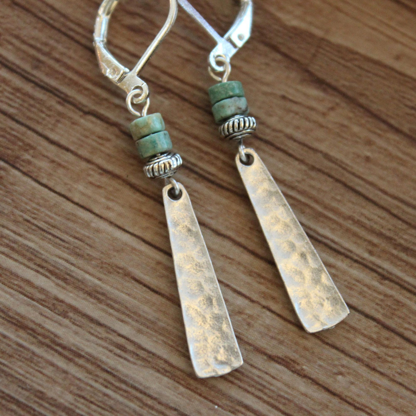Vintage Turquoise Silver Bobo Earrings