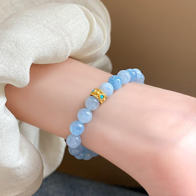 Vintage Beaded Natural Stone Bracelet