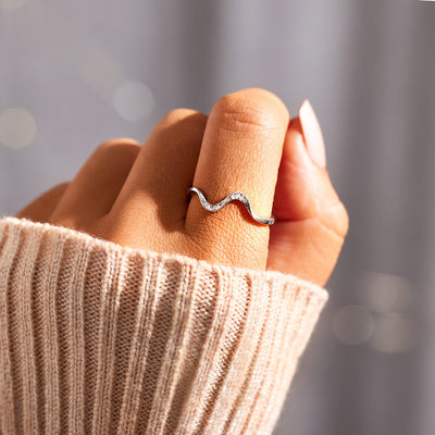 You've Survived Too Many Storms Minimalist Wave Ring