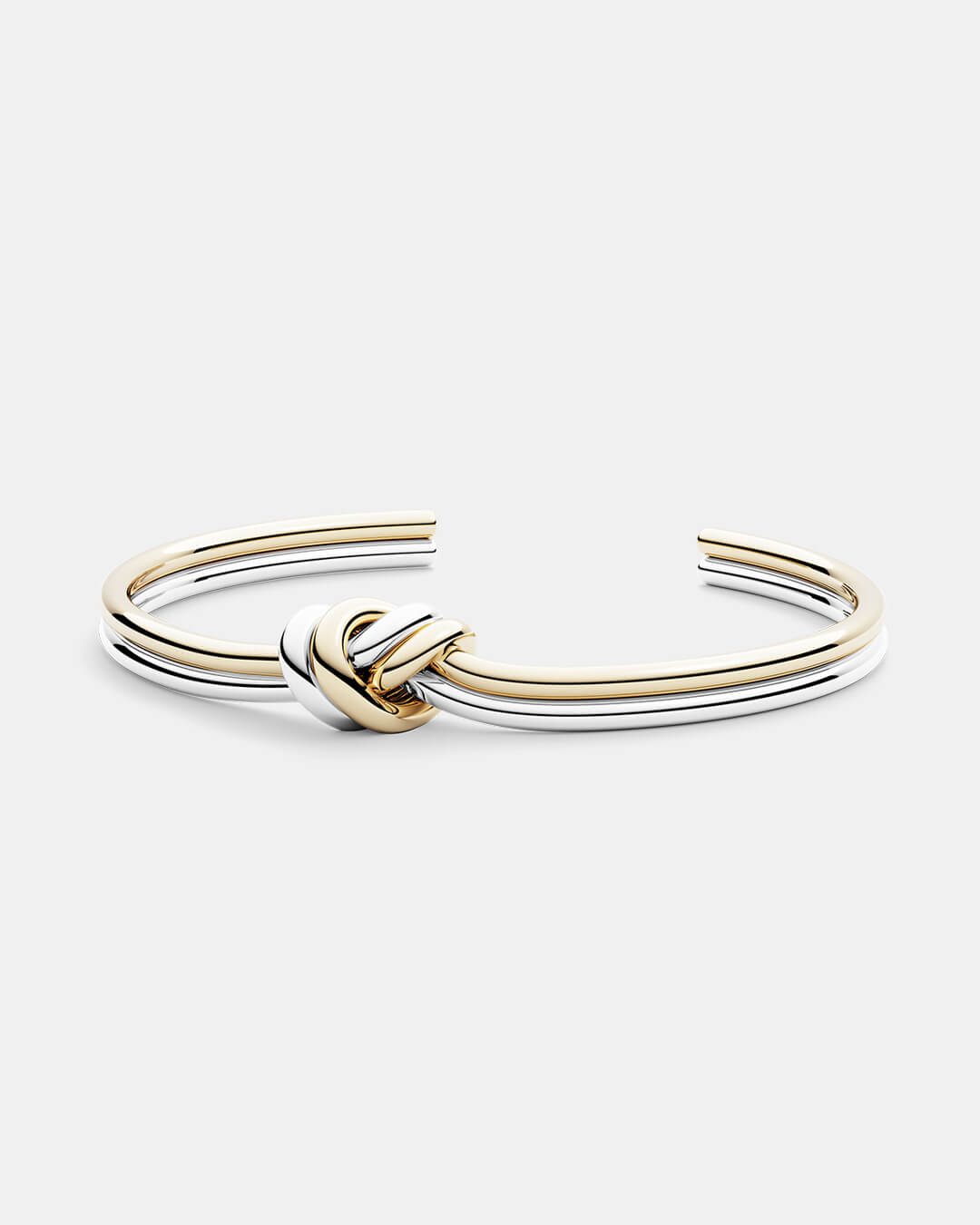 Dual Knot Bangle Polished