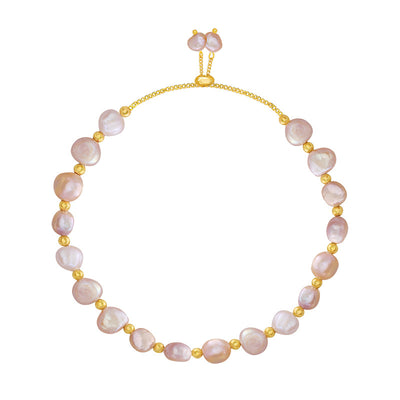 Baroque Freshwater Pearl Crystal Bracelet