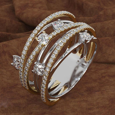 Cross Color Coded Ring