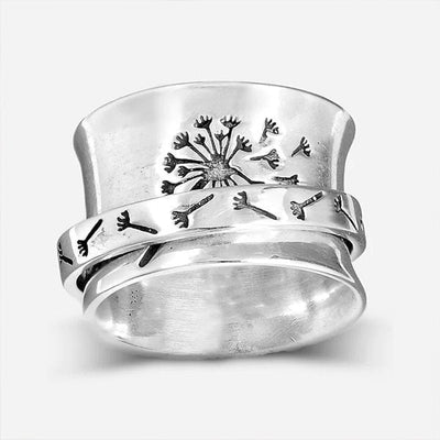 🔥🔥Last Day 49% OFF🎁Dandelion Flower Spinner Alloy Ring