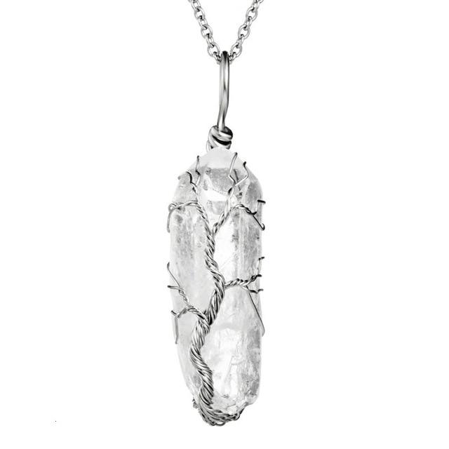 Tree of Life Crystal Stone Necklace