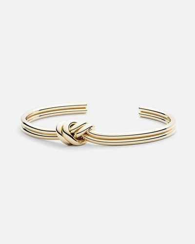 Dual Knot Bangle Polished