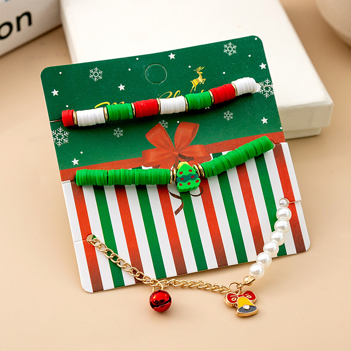 Christmas Deer Bell Bracelet