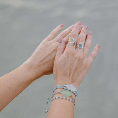 Light Blue Gemstone Ring