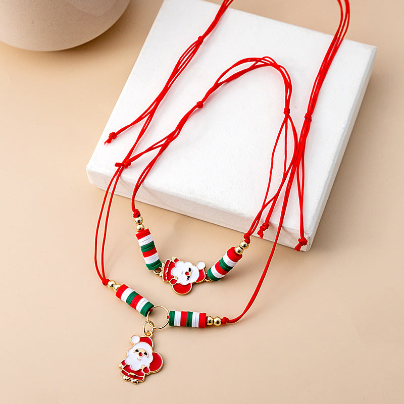 Christmas Oil Drop Bell Necklace