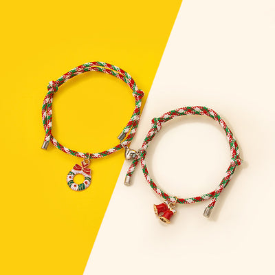 Christmas Magnetic Couple Colorful Bracelet