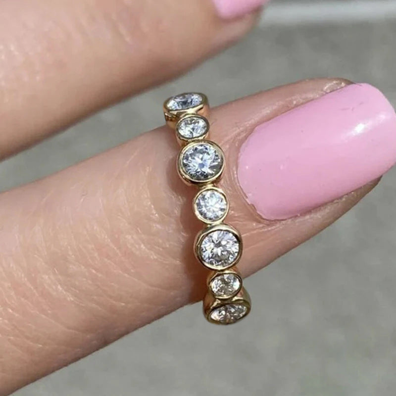 Zircon Diamond Ring