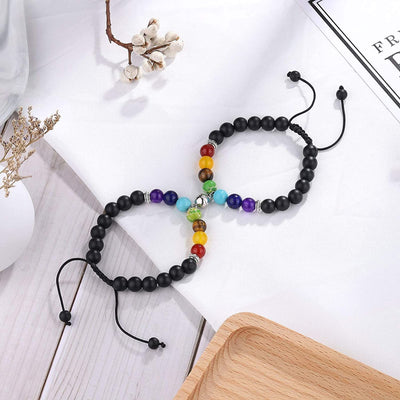 Colorful Stone Weaving Bracelet Couple Bracelet